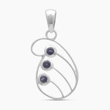 925 Sterling Silver Tourmaline Pendants