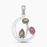 925 Silver Rainbow Moonstone Pendants