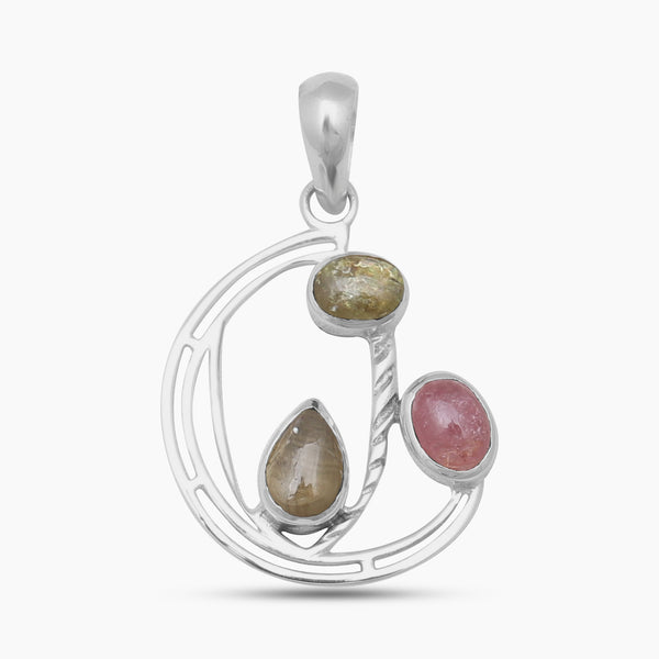 925 Silver Rainbow Moonstone Pendants