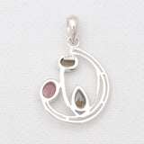 925 Silver Rainbow Moonstone Pendants
