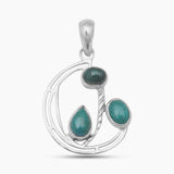 925 Silver Chrysocolla Pendants