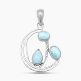 925 Silver Rainbow Moonstone Pendants