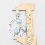 925 Silver Rainbow Moonstone Pendants