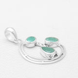 925 Silver Rainbow Moonstone Pendants