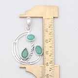 925 Silver Rainbow Moonstone Pendants