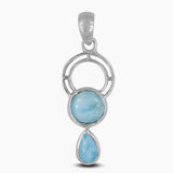 925 Sterling Silver Larimar Pendants