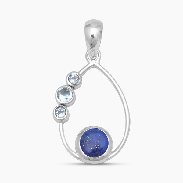 Lapis Lazuli Silver Designer Pendants