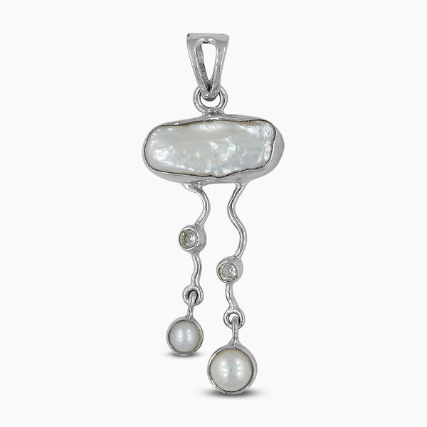 925 Sterling Silver Pearl Pendants