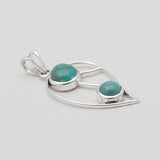 Chrysocolla Silver Designer Pendants