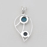 Chrysocolla Silver Designer Pendants