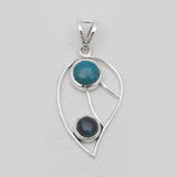 Chrysocolla Silver Designer Pendants