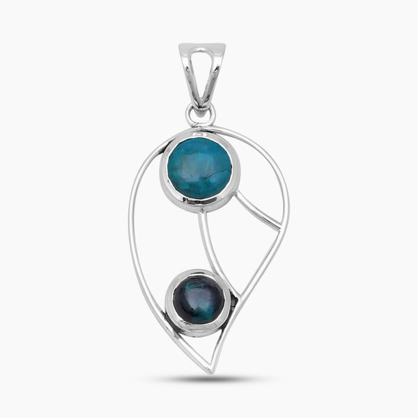 Chrysocolla Silver Designer Pendants