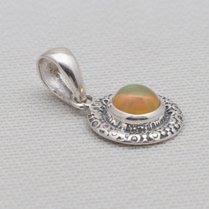 925 Sterling Silver Ethiopian Opal Pendants