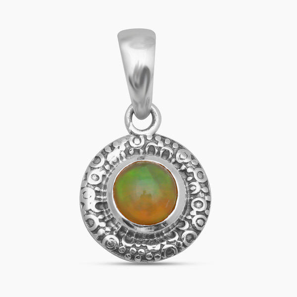 925 Sterling Silver Ethiopian Opal Pendants