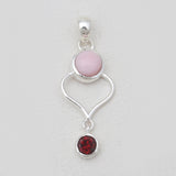 925 Sterling Silver Black Spinal Pendants