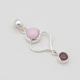 925 Sterling Silver Black Spinal Pendants