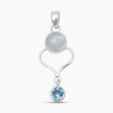 925 Sterling Silver Black Spinal Pendants