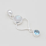 925 Sterling Silver Black Spinal Pendants