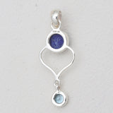 925 Sterling Silver Black Spinal Pendants
