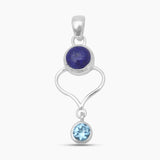 925 Sterling Silver Black Spinal Pendants