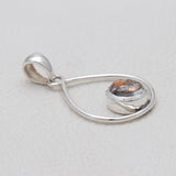Copper Spiny Oyster Silver Pendants
