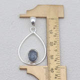 Dendritic Opal Silver Drop Pendants