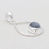 Dendritic Opal Silver Drop Pendants