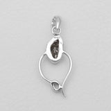 Meteorite Silver Pendants