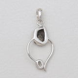 Meteorite Silver Pendants