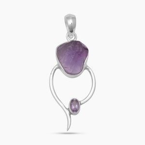Amethyst Silver Pendants