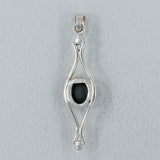 925 Sterling Silver Black Star Pendant