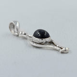 925 Sterling Silver Black Star Pendant