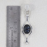 925 Sterling Silver Black Star Pendant