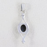 925 Sterling Silver Black Star Pendant