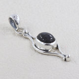 925 Sterling Silver Black Star Pendant