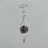 925 Sterling Silver Black Star Pendant