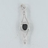 925 Sterling Silver Black Star Pendant