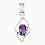 925 Sterling Silver Ruby Pendants
