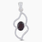 925 Sterling Silver Ruby Pendants