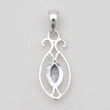Mystic Quartz Gemstone Silver Pendants
