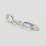 Mystic Quartz Gemstone Silver Pendants