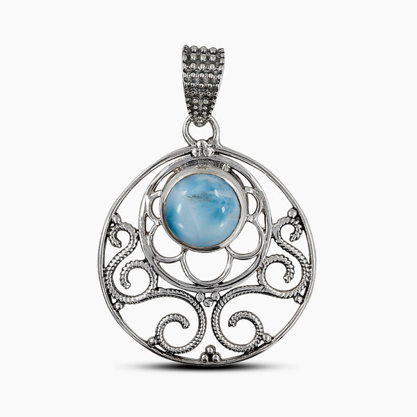 925 Sterling Silver Larimar Pendants