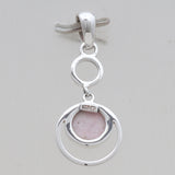Pink Opal Silver Pendants