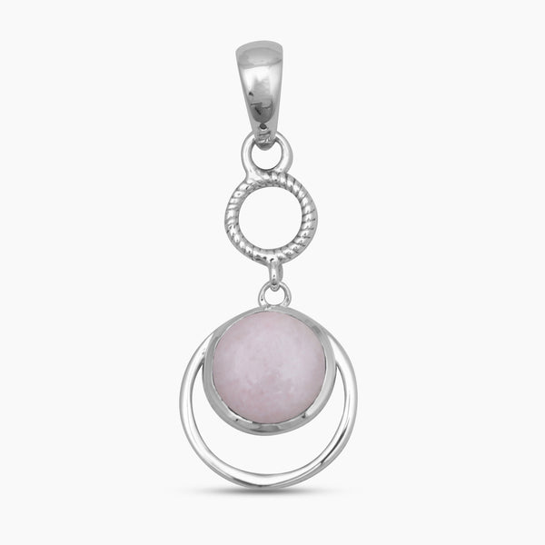 Pink Opal Silver Pendants