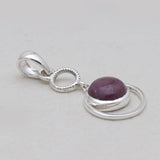 Pink Opal Silver Pendants