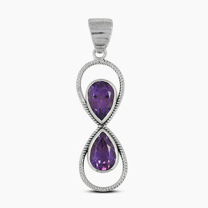 925 Sterling Silver Amethyst Pendants