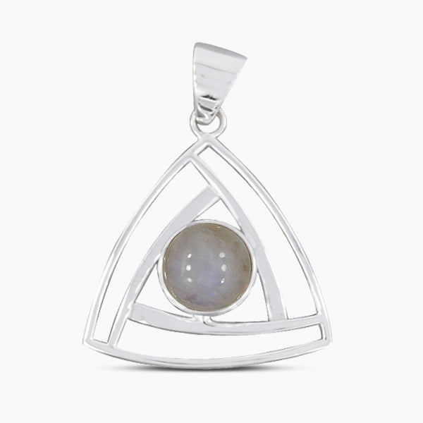 Rainbow Moonstone Silver Pendants