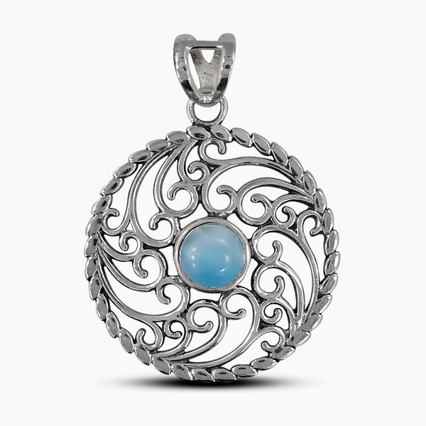 925 Sterling Silver Larimar Pendants