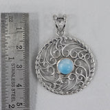 925 Sterling Silver Larimar Pendants