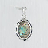 Abalone Shell Silver Pendant